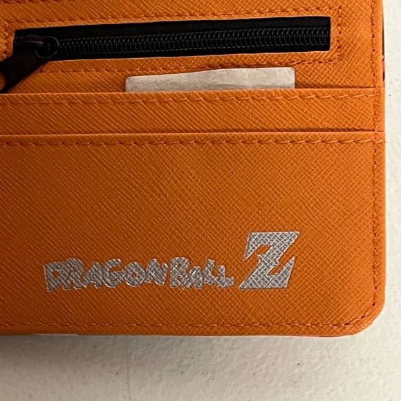 Dragonball Z Goku Powering Up Faux Leather Wallet Orange Blue - Picture 6 of 8